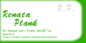 renata plank business card